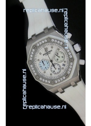 Audemars Piguet Royal Oak Offshore Lady Alinghi Swiss Watch in White Dial