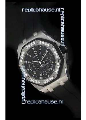 Audemars Piguet Royal Oak Offshore Lady Alinghi Swiss Watch in Black Dial