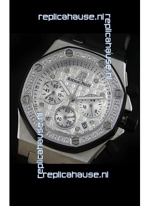 Audemars Piguet Royal Oak Offshore Lady Alinghi Swiss Watch in White Checkered Dial