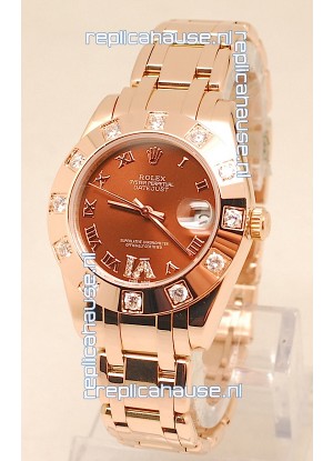Rolex Datejust Rose Gold Japanese Replica Watch
