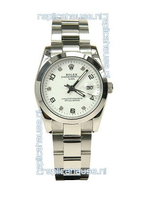 Rolex DateJust Mid-Sized Japanese Replica Silver Watch