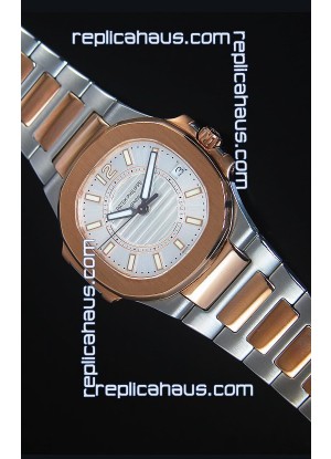 Patek Philippe Ladies Nautilus Two Tone Rose Gold Watch 36MM 