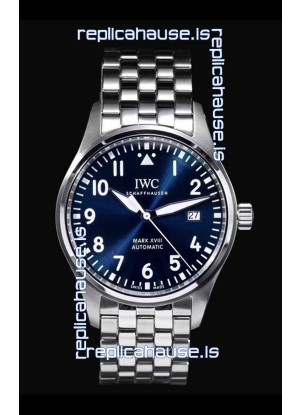 IWC MARK XVIII Le Petit Prince Edition in 904L Steel Blue Dial 40MM - 1:1 Mirror Replica