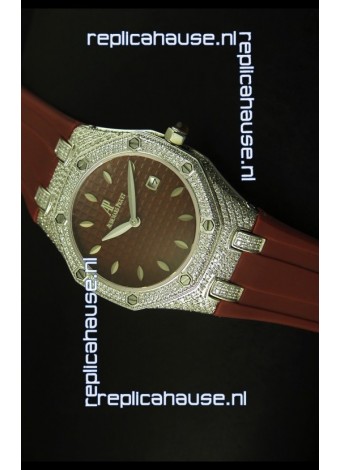 Audemars Piguet Royal Oak Ladies Watch in Brown