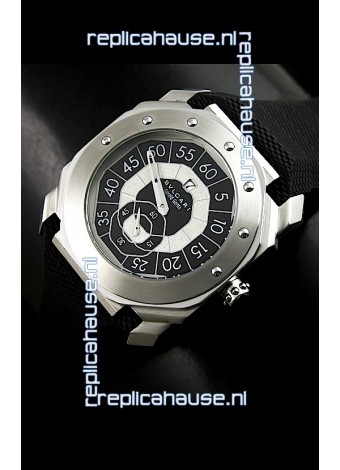 Bvlgari Gerald Genta Swiss Replica Watch in Black Dial