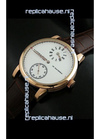 A. Lange & Sohne Glashutte In Sachskn Classic Replica Rose Gold Watch