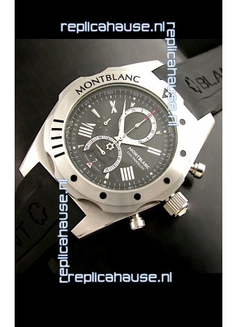 Mont Blanc Star Japanese Watch in Black Dial