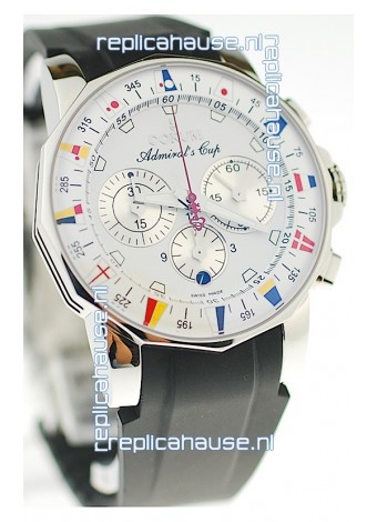Corum Admirals Cup Chronograph Swiss Replica Watch in Rubber Strap
