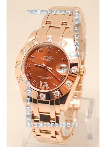 Rolex Datejust Rose Gold Japanese Replica Watch