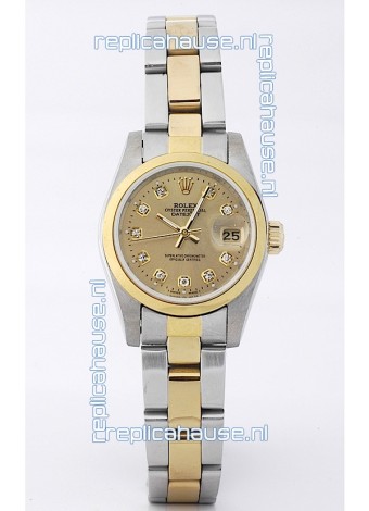 Rolex DateJust Two Tone Lady's Replica Watch