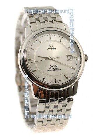 Omega Co-Axial Deville Japanese Steel Watch in Stick Markers