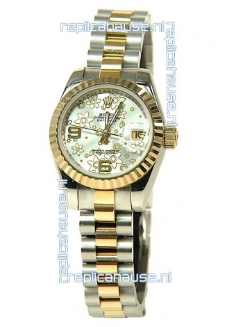 Rolex Floral Motif Datejust Ladies Replica Watch