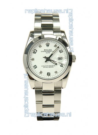 Rolex DateJust Mid-Sized Japanese Replica Silver Watch