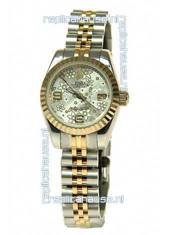 Rolex Floral Motif Datejust Ladies Replica Watch