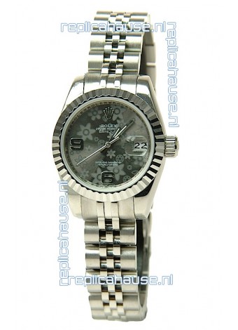 Rolex Floral Motif Datejust Ladies Replica Watch