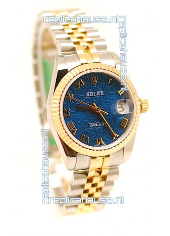 Rolex DateJust Mid-Sized Japanese Replica Two Tone Watch