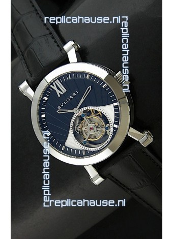 Bvlgari Sotirio Swiss Replica Tourbillon Watch in Blue Dial