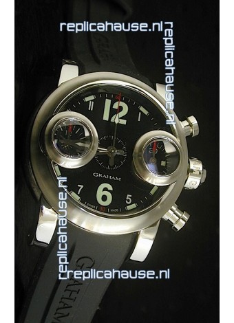 Graham Chronograph Swordfish Swiss Replica Watch in Black Dial