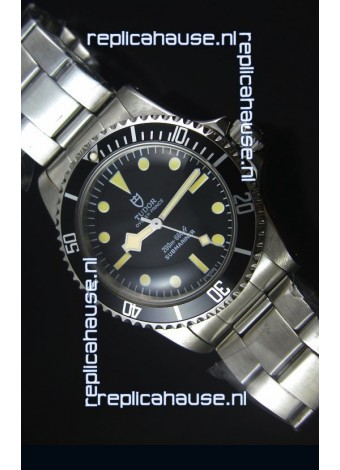 Tudor Oyster Prince Vintage 200M Black Dial Dot Markers Swiss 1:1 Mirror Replica Watch 