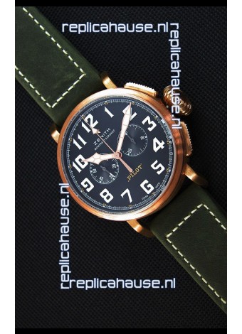 Zenith Pilot Type 20 Chronograph - Extra Special 45MM Swiss Replica Watch 