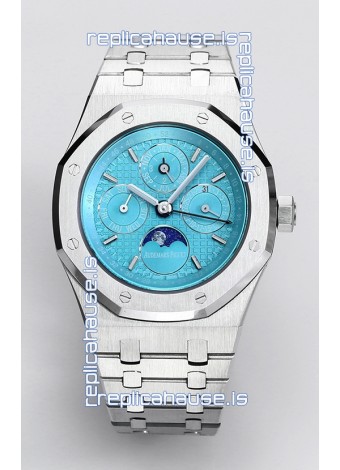 Audemars Piguet Royal Oak Perpetual Calendar Swiss Replica 904L Steel - Tiffany Blue Dial