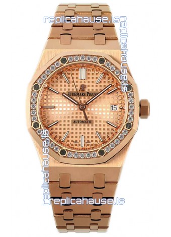 Audemars Piguet Royal Oak 37MM Frosted Casing Watch in 3120 Movement - 1:1 Mirror Replica