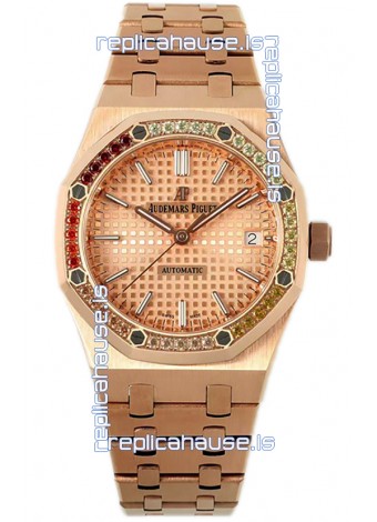 Audemars Piguet Royal Oak 37MM Frosted Casing Watch in 3120 Movement - 1:1 Mirror Replica