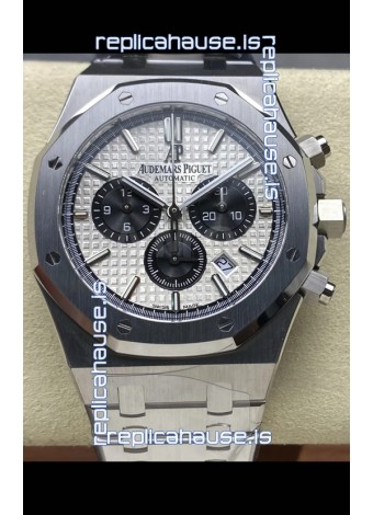 Audemars Piguet Royal Oak Chronograph White Dial Steel Strap Swiss Replica Watch