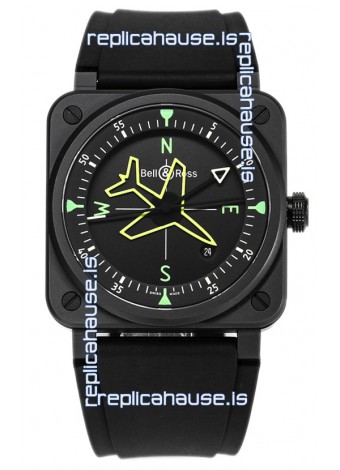 Bell and Ross BR03 Gyrocompass PVD Coated Swiss Replica Watch 41MM