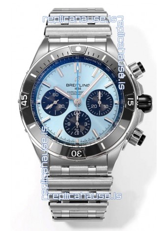 Breitling Chronomat B01 42 Edition Swiss 904L Steel Casing Blue Dial 1:1 Mirror Replica Watch