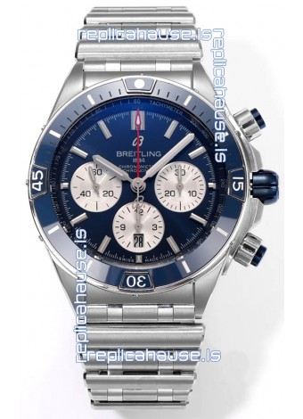 Breitling Chronomat B01 42 Edition Swiss 904L Steel Casing Blue Dial 1:1 Mirror Replica Watch