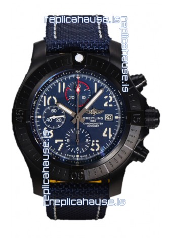 Breitling Avenger Chronograph 45 Blue Dial 1:1 Mirror Swiss Replica Watch 