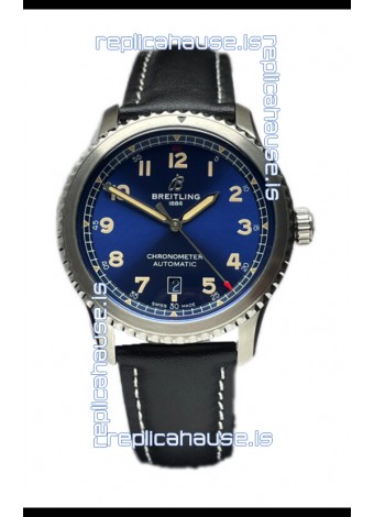 Breitling Navitimer Aviator 8 Automatic 41 Blue Dial 1:1 Mirror Swiss Replica Watch 