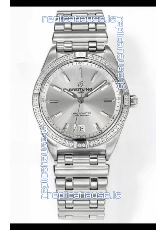 Breitling Chronomat 36MM Stainless Steel Casing 1:1 Mirror Replica Watch Steel Dial