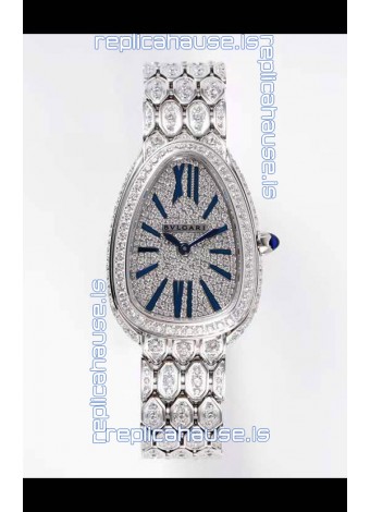 Bvlgari Serpenti Seduttori Edition Watch in Diamonds Steel Casing - 1:1 Mirror Replica