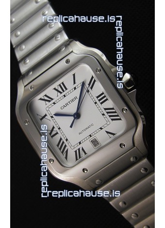 Cartier Santos De Cartier 1:1 Mirror Replica - 36MM Stainless Steel Watch 
