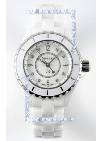 Chanel J12 Ladies White Ceramic Casing Watch 1:1 Mirror Replica Watch 