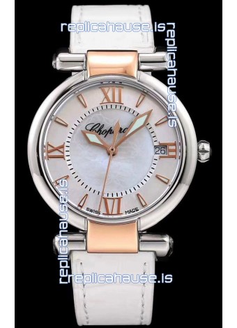 Chopard Imperiale White Dial Swiss Automatic Replica Watch in 904L Steel 