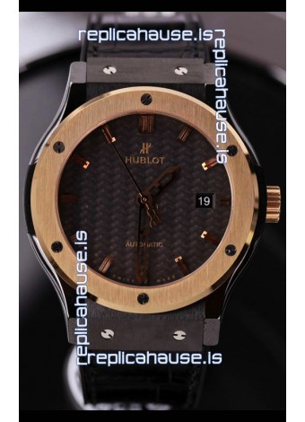 Hublot Classic Fusion Ceramic Casing Rose Gold Bezel Superclone Watch 42MM