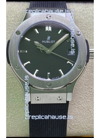 Hublot Classic Fusion Stainless Steel 33MM Black Dial Swiss Quartz Movement Watch 1:1 Mirror Quality