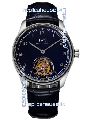 IWC Portugieser IW5458 Hand-Wound Genuine Tourbillon Steel Swiss Replica Watch 