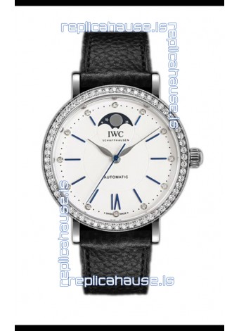 IWC Portofino IW659601 Automatic Moon Phase Steel Casing Watch in White Dial 37MM