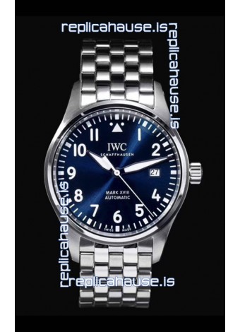 IWC MARK XVIII Le Petit Prince Edition in 904L Steel Blue Dial 40MM - 1:1 Mirror Replica
