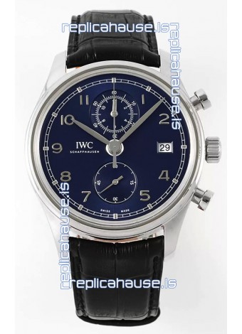 IWC Portugieser Chronograph Classic IW390303 Blue Dial Swiss Replica Watch