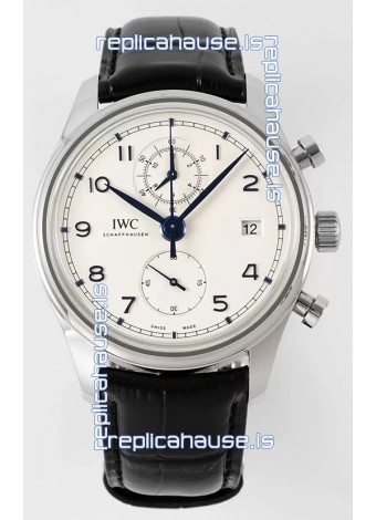 IWC Portugieser Chronograph Classic IW390302 White Dial Swiss Replica Watch