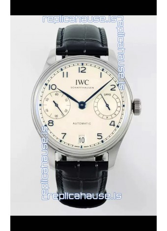 IWC Super Clone Portugieser Swiss 1:1 Mirror Replica Watch White Dial Steel Case Watch