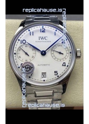 IWC Super Clone Portugieser Swiss 1:1 Mirror Replica Watch White Dial Steel Case Watch