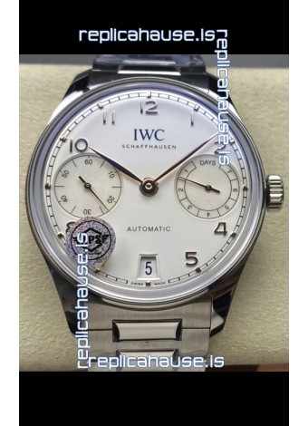 IWC Super Clone Portugieser Swiss 1:1 Mirror Replica Watch White Dial Steel Case Watch