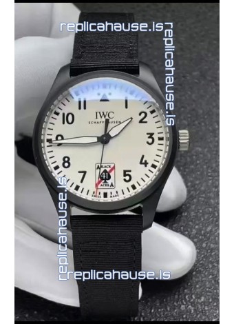 IWC Pilot's IW326905 BLACK ACES Ceramic 41MM 1:1 Mirror Replica Watch in White Dial 