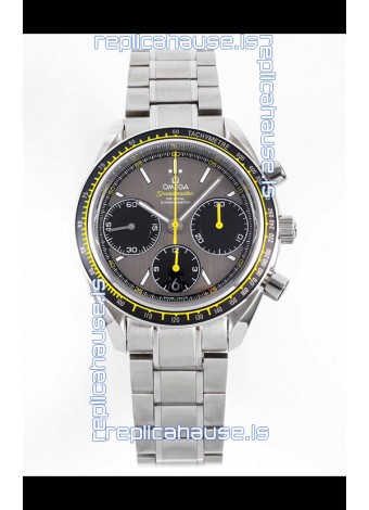 Omega Speedmaster Racing 904L Steel Chronograph 1:1 Mirror Replica in Grey Dial